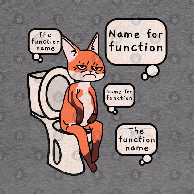 Name the function Funny coder in closet by SashaShuba